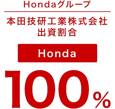 本田技研工業株式会社出資割合 100%