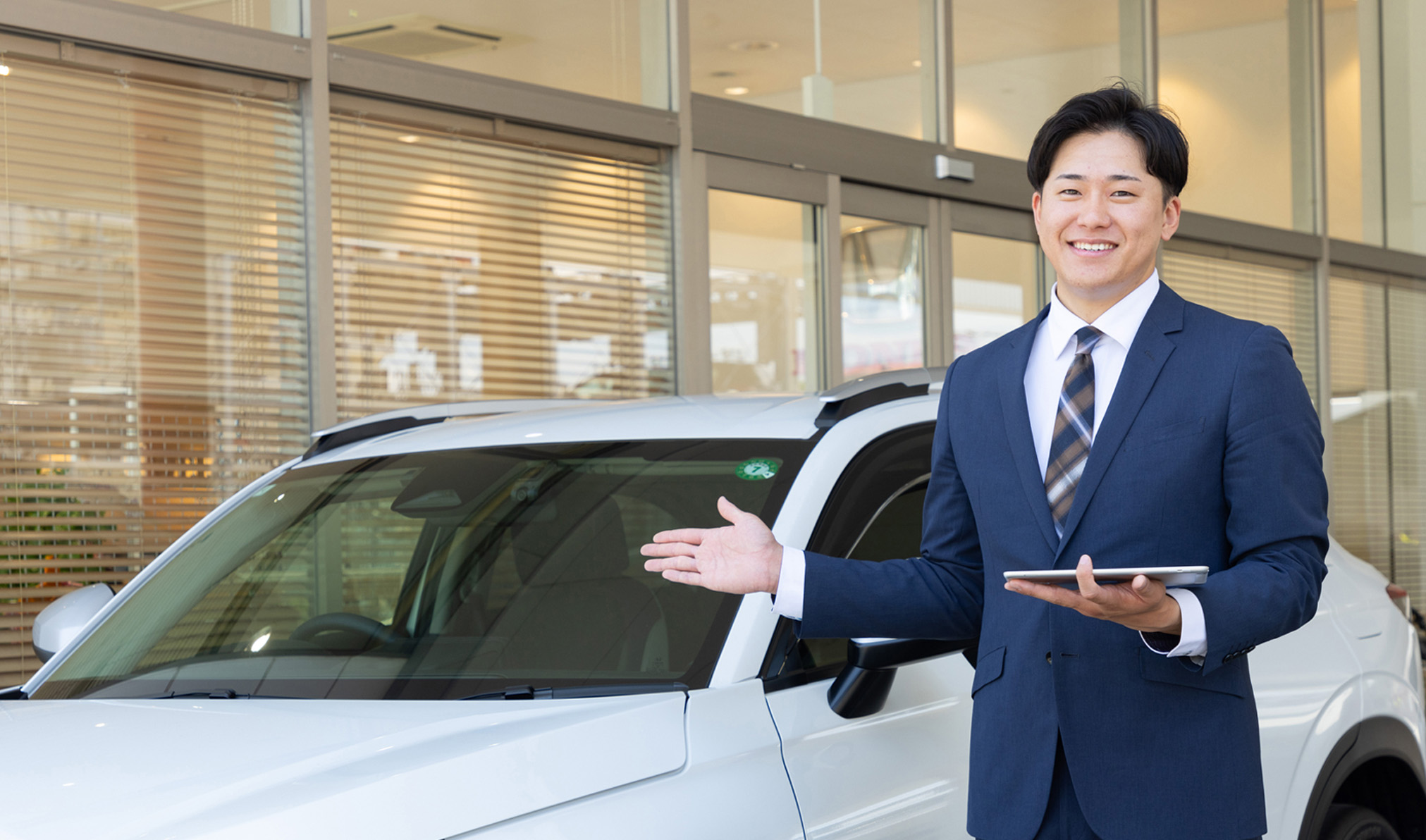 ホンダ店舗の営業の様子